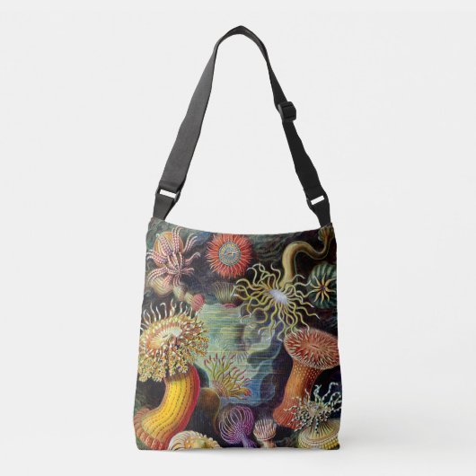 Actiniae van Ernst Haeckel Crossbody Bag Crossbody Tas (Voorkant)