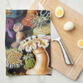 Actiniae van Ernst Haeckel Theedoek (Quarter Fold)