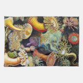 Actiniae van Ernst Haeckel Theedoek (Horizontaal)