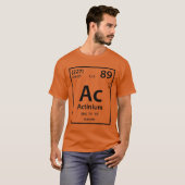 Actinium Element (zwart) T-shirt (Voorkant volledig)