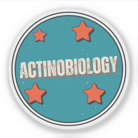 Actinobiologie Sticker (Voorkant)