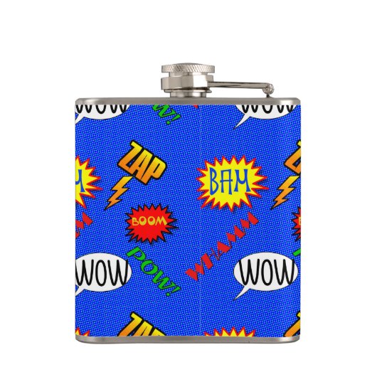 Action Cartoon Super Hero Flask Heupfles (Achterkant)