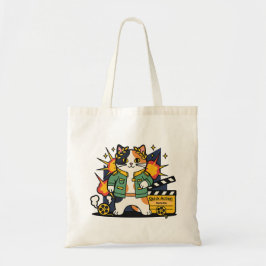 Action Cat Hero op de set - Tote Bag