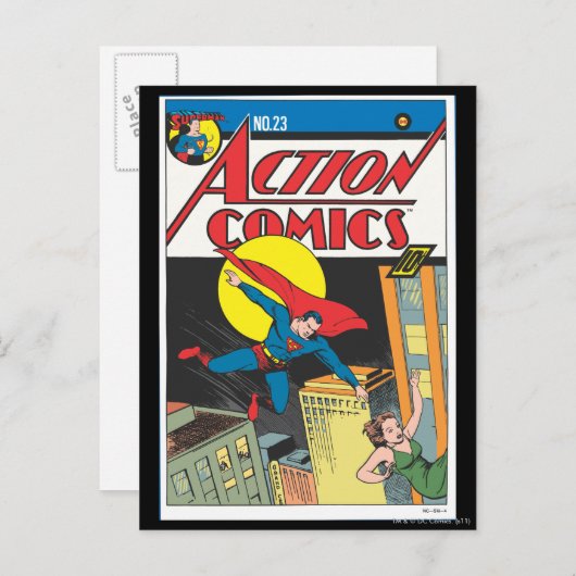 Action Comics #23 Briefkaart (Voorkant / Achterkant)