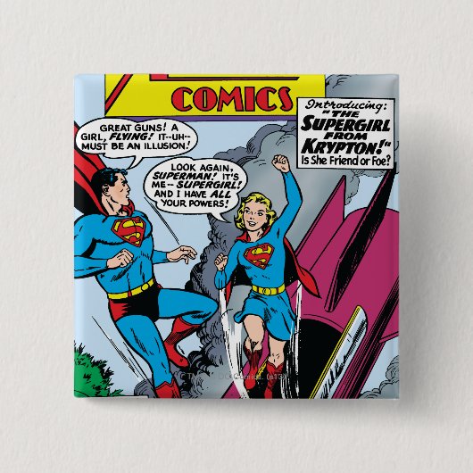 Action Comics #252 Vierkante Button 5,1 Cm (Voorkant)