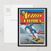 Action Comics #25 Briefkaart (Voorkant / Achterkant)