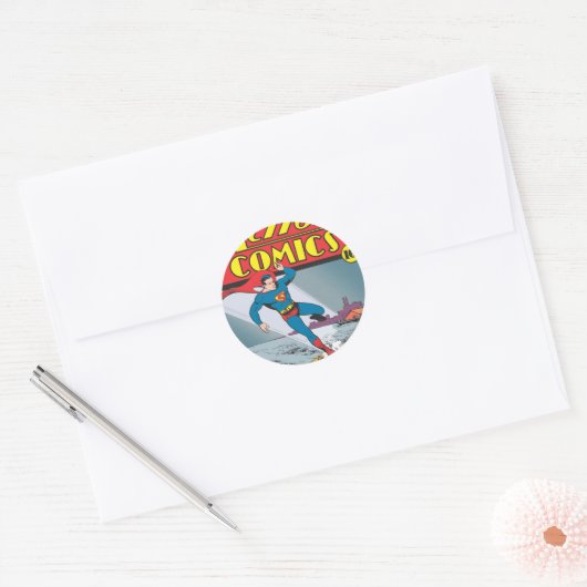 Action Comics #25 Ronde Sticker (Envelop)