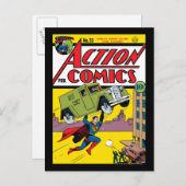 Action Comics #33 Briefkaart (Voorkant / Achterkant)