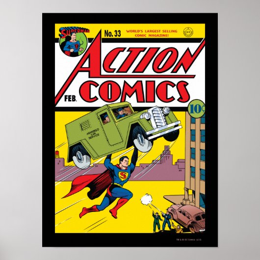 Action Comics #33 Poster (Voorkant)
