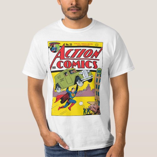 Action Comics #33 T-shirt (Voorkant)