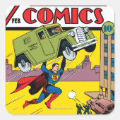Action Comics #33 Vierkante Sticker (Voorkant)
