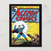 Action Comics #35 Briefkaart (Voorkant)