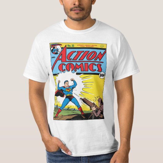 Action Comics #35 T-shirt (Voorkant)