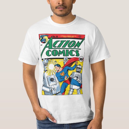 Action Comics #36 T-shirt (Voorkant)