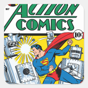 Action Comics #36 Vierkante Sticker