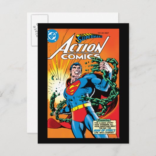 Action Comics #485 Briefkaart (Voorkant / Achterkant)