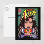 Action Comics #662 feb 91 Briefkaart (Voorkant / Achterkant)