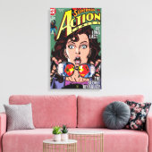 Action Comics #662 feb 91 Canvas Afdruk (Insitu (Woonkamer))