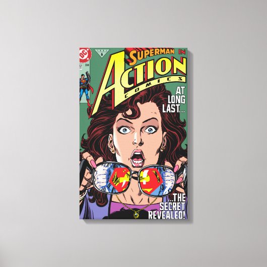 Action Comics #662 feb 91 Canvas Afdruk (Voorkant)