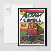 Action Comics - juni 1939 Briefkaart (Voorkant / Achterkant)