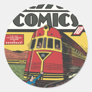 Action Comics - juni 1939 Ronde Sticker