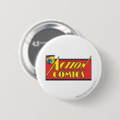 Action Comics - Superman Ronde Button 5,7 Cm (Voorkant /achterkant)