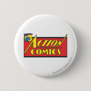Action Comics - Superman Ronde Button 5,7 Cm