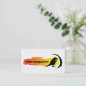 Action fotografie visitekaartje (Staand voorkant)