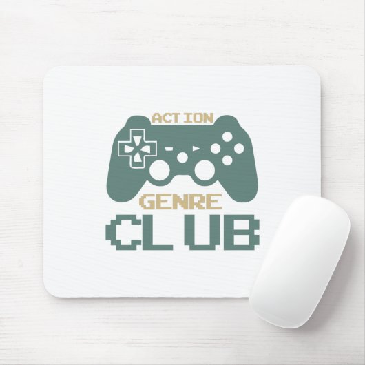 Action Genre Club-Gaming-Gamer-Game-Funny Muismat (Met muis)