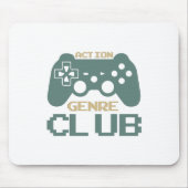 Action Genre Club-Gaming-Gamer-Game-Funny Muismat (Voorkant)