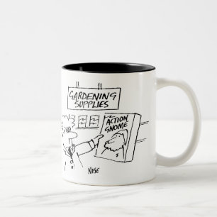 Action Gnome in Garden Center Tweekleurige Koffiemok
