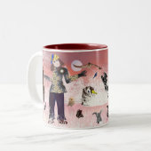 Action Lee Marie's Creative Design Two-Tone Coffe Tweekleurige Koffiemok (Voorkant links)