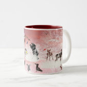 Action Lee Marie's Creative Design Two-Tone Coffe Tweekleurige Koffiemok (Voorkant rechts)