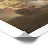 Action Off the Cape of Good Hope, 9 maart 1757 Poster (Hoek)