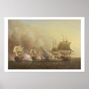 Action Off the Cape of Good Hope, 9 maart 1757 Poster