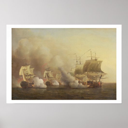 Action Off the Cape of Good Hope, 9 maart 1757 Poster (Voorkant)