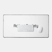 Action Over Anxiety Minimalist Large Bureaumat (Keyboard & Muis)
