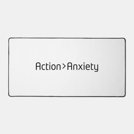 Action Over Anxiety Minimalist Large Bureaumat (Voorkant)