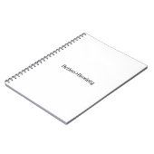 Action Over Anxiety Minimalistisch Spiraal Notitie Notitieboek (Linkerzijde)