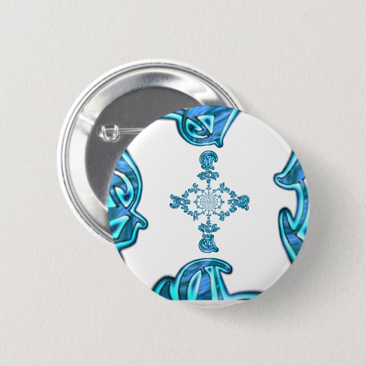 Action Retro  Hakuna Matata Blue Gift.png Ronde Button 5,7 Cm (Voorkant /achterkant)