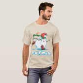 Action Snowman T-shirt (Voorkant volledig)