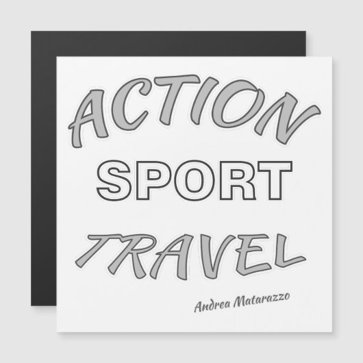 Action Sport Travel magneetkaart (Voorkant / Achterkant)