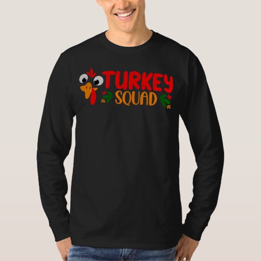 Actious Turkey Squad, Thanksgiving Mannen T-shirt (Voorkant)