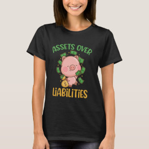 Activa boven passiva Funny Accountant CPA Account T-shirt