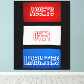 Activa boven passiva Vlag muur kunst Canvas Afdruk (Insitu (Houten vloer))