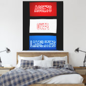 Activa boven passiva Vlag muur kunst Canvas Afdruk (Insitu (Slaapkamer))