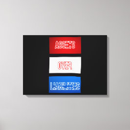 Activa boven passiva Vlag muur kunst Canvas Afdruk