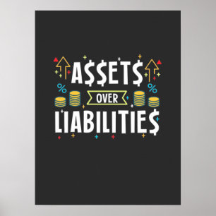 Activa van rekeninghouders boven verplichtingen poster