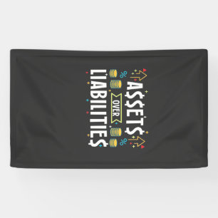 Activa van rekeninghouders boven verplichtingen spandoek