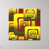 Activate My Heart Pattern Golden Canvas Afdruk (Voorkant)